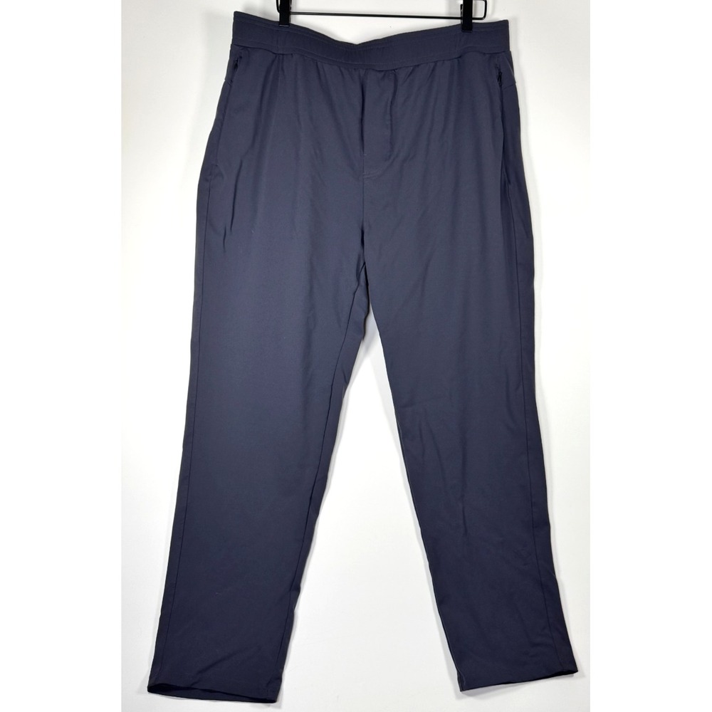 Public Rec Men W42 Gray Performance Pants Drawstring Loungewear Casual Travel